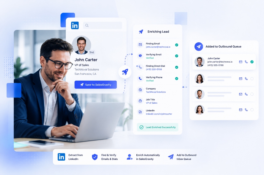 SalesGravity LinkedIn Lead Enrichment Autopilot