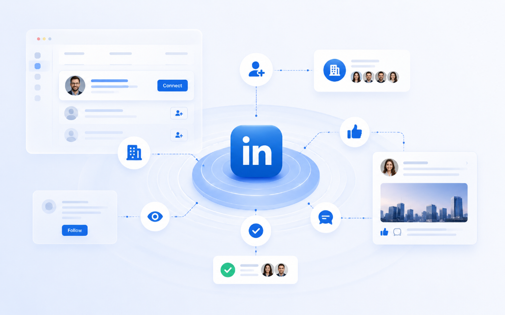 LinkedIn Automation Mockup